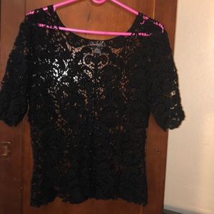 Black lace Top